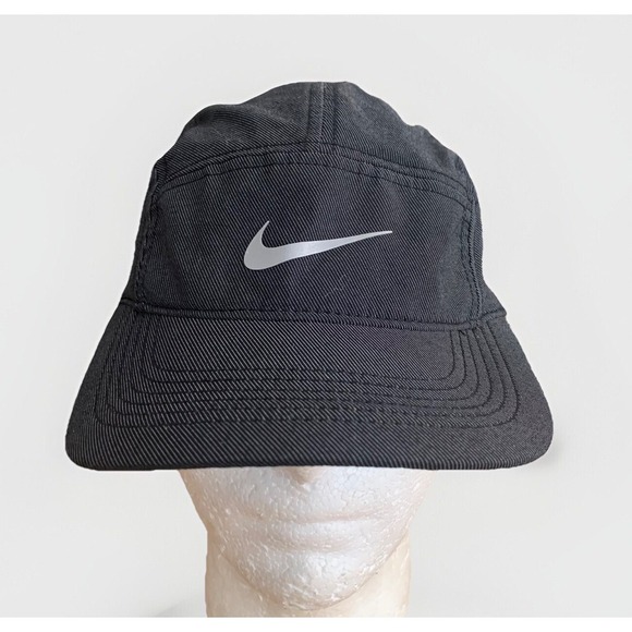 Vintage Nike AW84‎ Dri-fit 5 Panel Hat Cap OSFA Pin Striped - Picture 1 of 6
